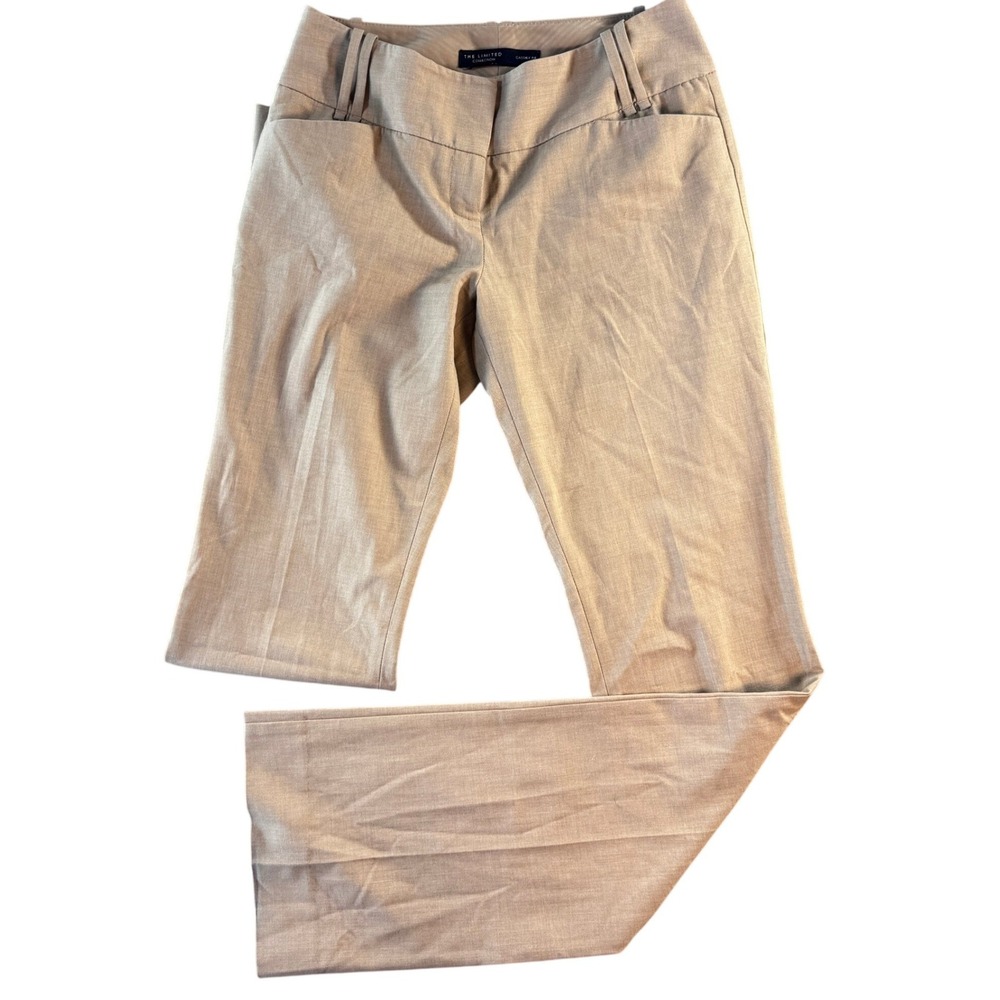 The Limited Collection Cassidy Fit Flare Dress Pants Tan Size 2L Tall 34 Inseam